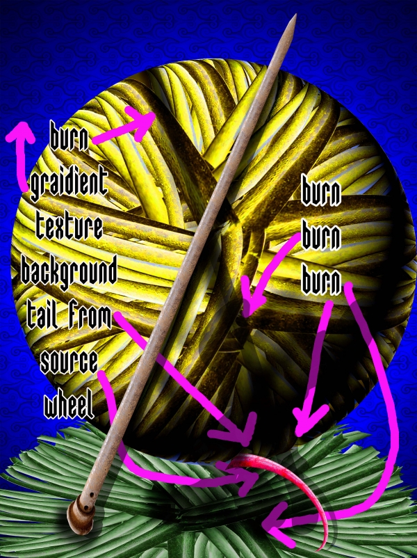 Creation of Yarn with Mouse: Step 13